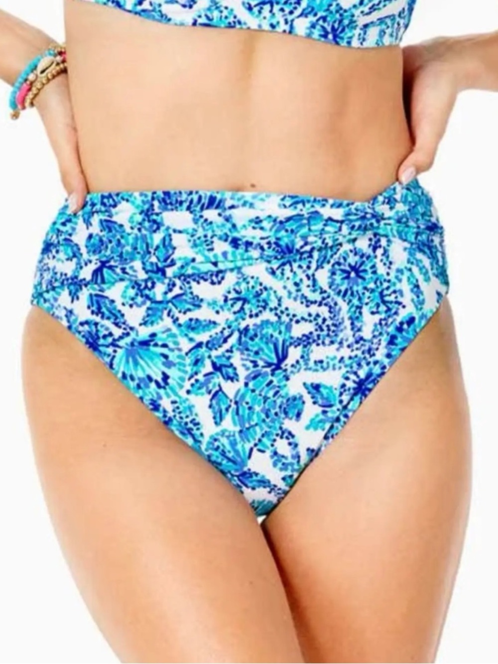 Lilly Pulitzer Swim Bottoms High Waist Size 0